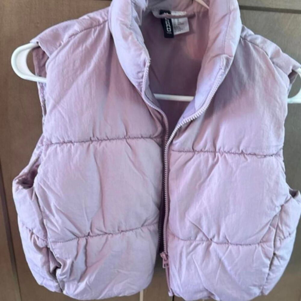 H-m Women's Purple and Pink Gilet